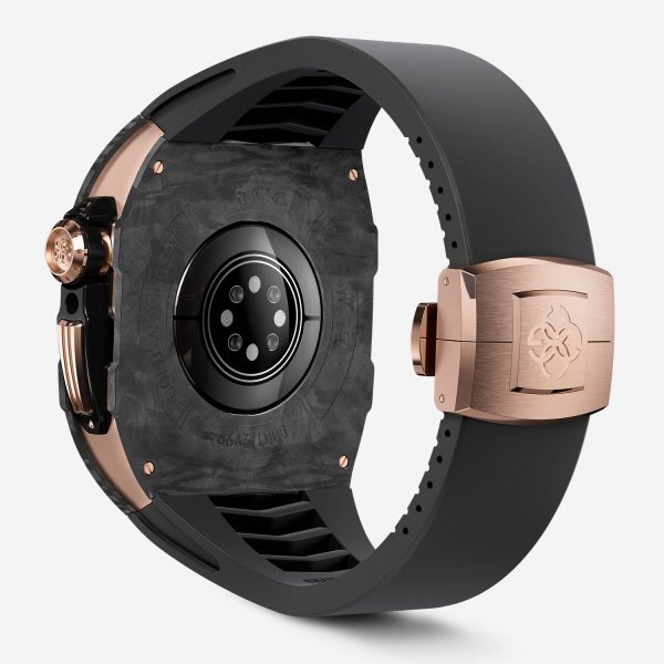 Golden Concept Apple Watch 7/8 - 45 MM Onyx Black/Rose Gold